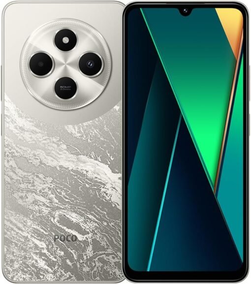 Imagem de Smartphone Xiaomi POCO C75 4G - 128GB/256GB - Tela de 6,88'' 120Hz - RAM 6GB - Bateria de 5160mAh - Processador Mediatek Helio G85 - Câmera de 50MP (Dourado) - fragrância árabe