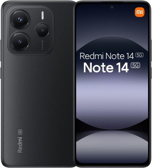 Imagem de Smartphone Xiaomi Redmi Note 14 5G NFC Preto Midnight Black - fragrância árabe