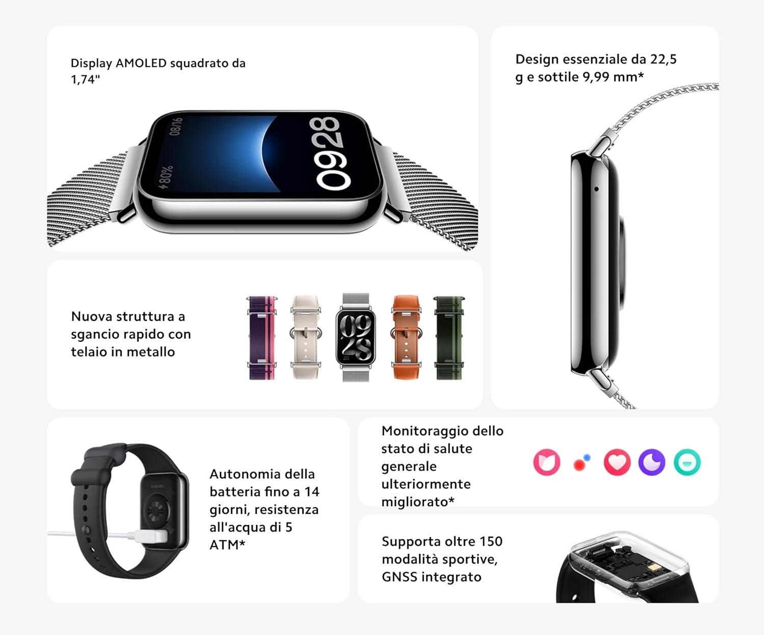 Imagem de Xiaomi Mi Smart Band 8 Pro - Versão Global (Preto) - fragrância árabe